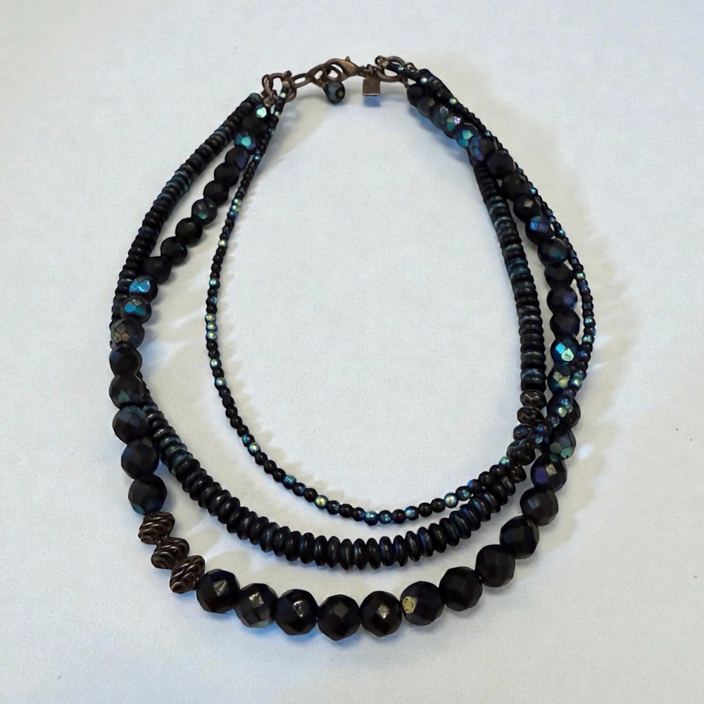 Vintage DESERT HEART Artisan Made Beaded Necklace